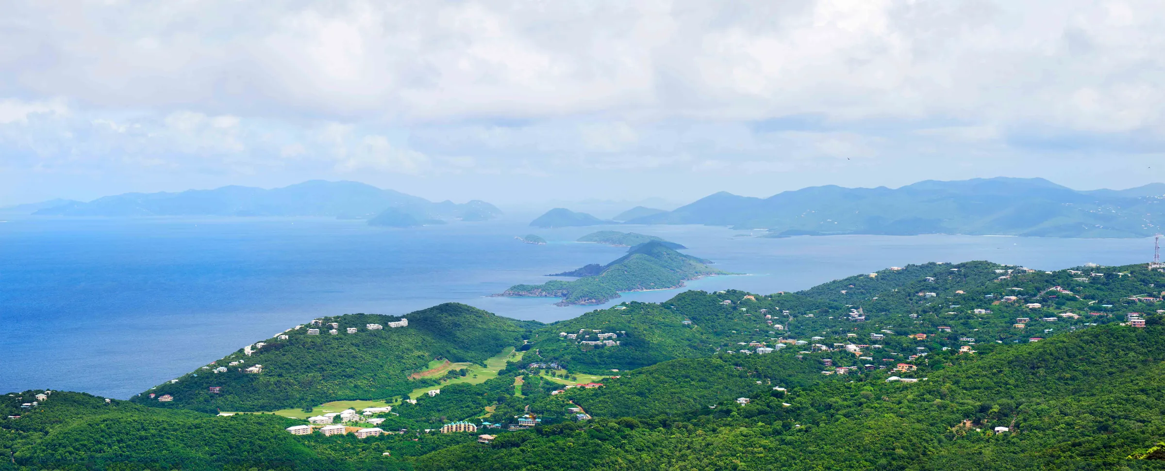 U.S. Virgin Islands coastline panorama